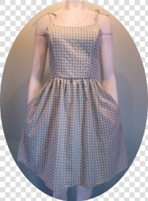 Sage Gingham Summer Dress   Pattern  HD Png Download