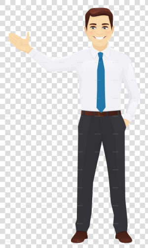 Vector Office Man Standing   Professional Business Man Images Png  Transparent Png