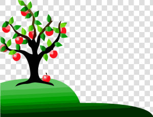 Black And White Apple Tree Clipart Apple Tree On A  HD Png Download