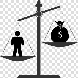 Access To Justice  Scales Weigh Money And Individual   Corporate Debt Restructuring Clipart  HD Png Download