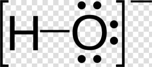 Hydroxide Wikipedia H3c2o2  Lewis Structure Lewis Structure   Oh Structure  HD Png Download