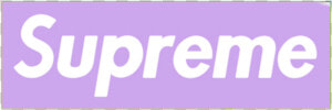 Supreme Logo Png Purple   Light Purple Supreme Sticker  Transparent Png