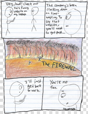 Comic 111  Firewall   Drawing  HD Png Download