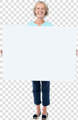 Old Women Holding Banner Png Image   Old Woman Holding Banner Png  Transparent Png