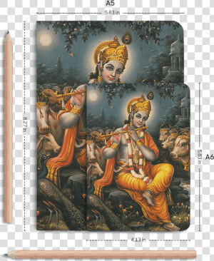 Avatars Of Vishnu Krishna  HD Png Download