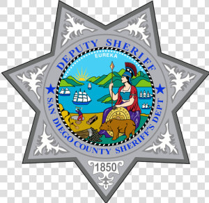 Badge Of The San Diego County Sheriff S Department   San Diego Sheriff Department Badge  HD Png Download