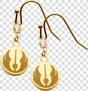 Star Wars Jedi Symbol Dangle Earrings   Earring  HD Png Download