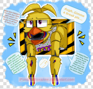 Withered Chica Stuck In Vent  HD Png Download