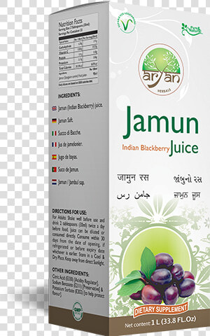 Jamun Juice   Aryan Herbals   Juice  HD Png Download