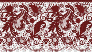 Wedding Invitation Lace Clip Art   Elegant Wedding Invitation Maroon  HD Png Download