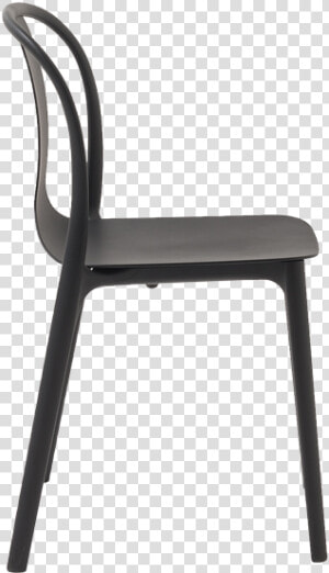 Vitra Belleville Plastic Chair Deep Black   Chair  HD Png Download