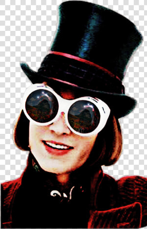 Willy Wonka Is A Classic With Glasses😎😜❤️   Willy Wonka Johnny Depp Online  HD Png Download