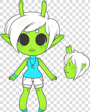 Green Drawing Alien   Baby Alien Digital Art  HD Png Download