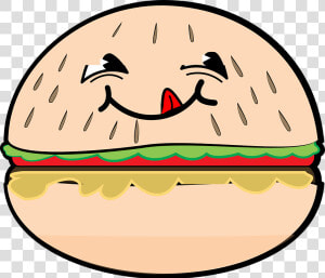 Hamburguesa  Sonrisa  Dibujos Animados  Los Alimentos   Burger Cartoon Hd  HD Png Download