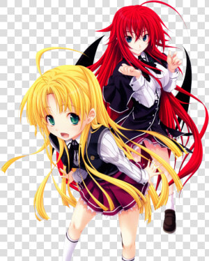  anime  highschooldxd  riasgremory  red  demon  blonde   Asia Argento Dxd  HD Png Download