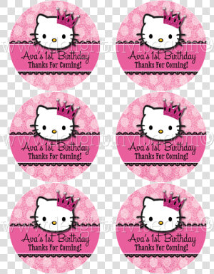 Hello Kitty Party Sticker Tags   Thank You For Coming To My Birthday Hello Kitty  HD Png Download