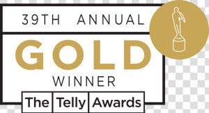 Gold Telly Award  HD Png Download