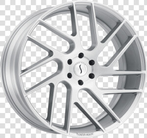 Juggernaut Silver W brushed Machine Face Angle   Stratus Rims  HD Png Download