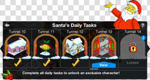 Tapped Out Santa S Daily Tasks Menu  HD Png Download