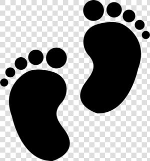 Footprint Infant Child   Baby Feet Silhouette  HD Png Download