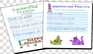 Handwriting Worksheets Make  HD Png Download