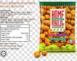 Curry Sesame Groundnut   Halal Logo Malaysia  HD Png Download