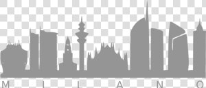 Milan Skyline Silhouette Png  Transparent Png