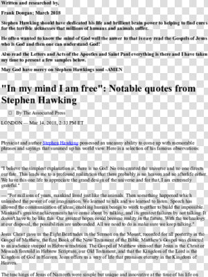 Stephen Hawking Png  Transparent Png