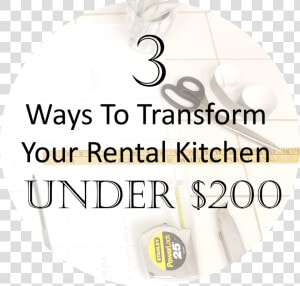 3 Ways To Transform Your Rental Kitchen Under  200  HD Png Download