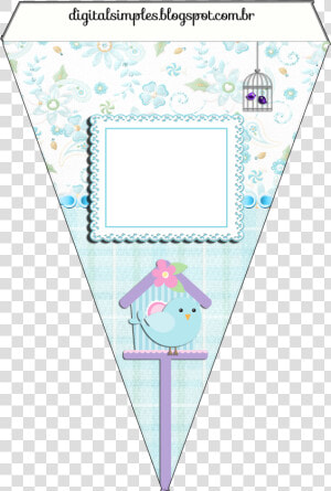 Pennant Clipart Banting   Varalzinho Corujinha Azul  HD Png Download