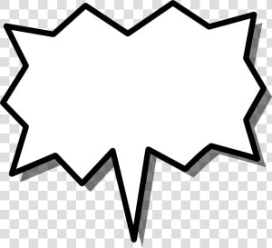 Free Vector Segmented Clip Art   Burst Speech Bubble  HD Png Download