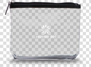 Squeeze Pod Tsa Approved Black Clear Travel Bag   Wristlet  HD Png Download