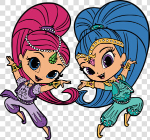 Shimmer And Shine Kartun Clipart   Png Download   Shimmer And Shine Pictures To Print  Transparent Png