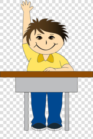 At School Desk Dixie Allan   Boy At School Clipart  HD Png Download