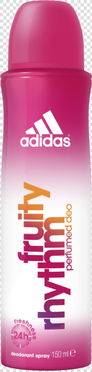 Fruity Rhythm Perfumed Deodorant Body Spray For Her   Adidas Women Deo Spray Fruity Rhythm 150ml  HD Png Download