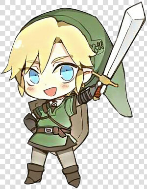  zelda  cute  chibi  kawaii  anime  game  animeboy   Chibi Kawaii Anime Boy  HD Png Download