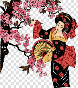 Japan Clipart Clothing Japanese   Japanese Geisha Png  Transparent Png