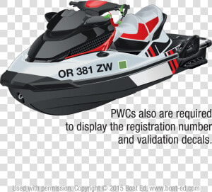 Or Number Placement On A Pwc   Parts Of Jet Ski  HD Png Download