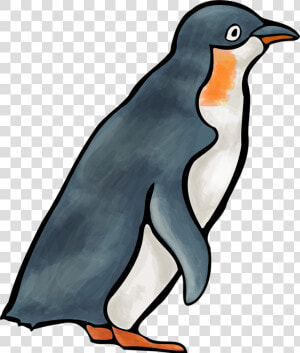 Penguin  Logo  Animal  Bird  Blue  Yellow   Animal Pingüino  HD Png Download