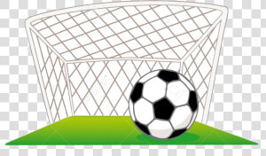 Soccer Ball And Goal Clipart S Transparent Png   Soccer Ball In Goal Clipart  Png Download