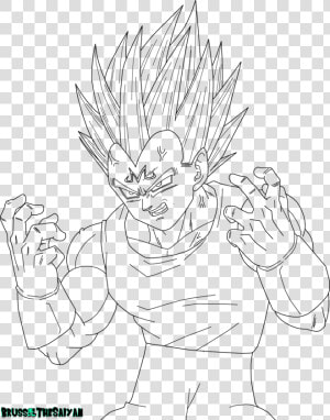 Dragon Ball Z Majin Vegeta Coloring Pages Printable   Dragon Ball Z Vegeta Coloring Pages  HD Png Download