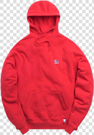 Kith X Russell Athletic Classic Hoodie Ribbon Red   Supreme Winter Jacket Red  HD Png Download