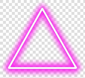  pink  neon  party  lights  sticker   Transparent Neon Triangle Png  Png Download