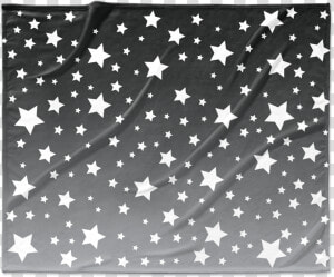 White Stars Gray Ombre Blanket   Paper  HD Png Download