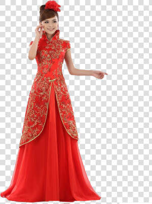 Traditional Chinese Wedding Dress   Png Download   Wedding Dress  Transparent Png