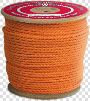 3 Strand Polypropylene Rope 3 8 In   Pvc 1 Dia Corrugated Polyethylene Orange With 1 4 Pull  HD Png Download