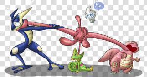 Transparent Cartoon Tongue Png   Greninja Tongue In Mouth  Png Download