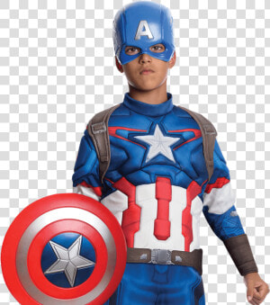 Boys Age Of Ultron Deluxe Captain America Costume   Boy Captain America Costume  HD Png Download