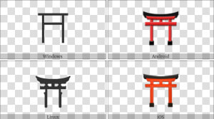 Shinto Shrine On Various Operating Systems   End Of Ayah Symbol  HD Png Download