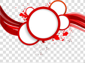 Circular Border Png   Red Abstract Border Png  Transparent Png